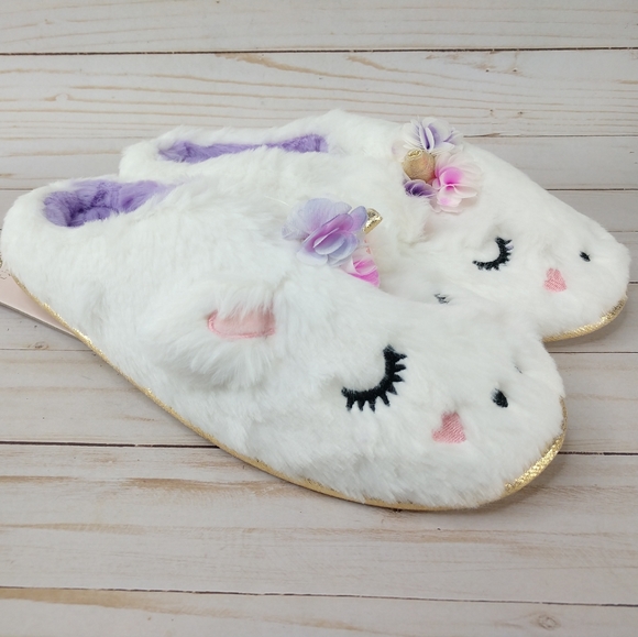 Chinese Laundry Faux Fur Unicorn Clog Slippers - Picture 3 of 8
